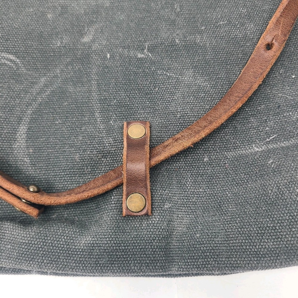 Tall Skinny Pines Randolph Mini Convertible Backpack Waxed Canvas Leather Straps - Picture 5 of 6